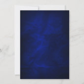 Blauer Goldener Jahrestag - Einladung (Rückseite)