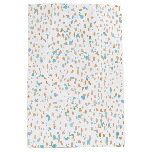 Blauer Goldsand Mittlere Geschenktüte (Vorderseite)