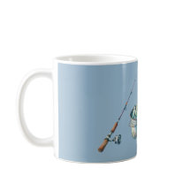 Blauer Gone-Fishing-Eimer