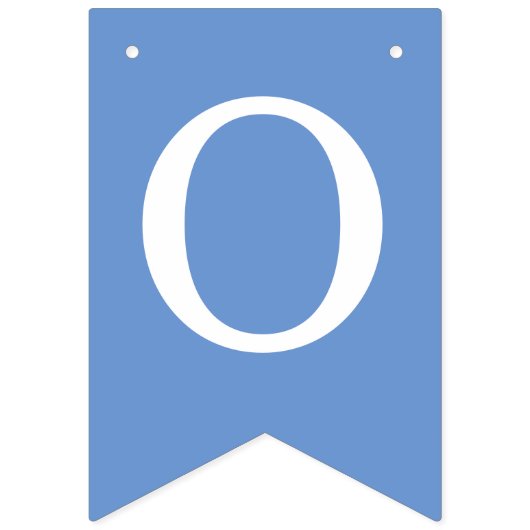 Blauer Gott segne 6 Briefe Name Taufgemeinschaft Wimpelkette (Zweite Fahne)