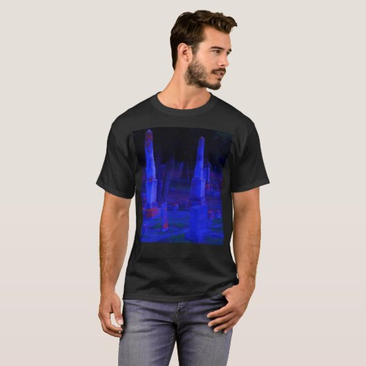 Blauer Grabgarn T Shirt (Vorne ganz)