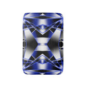 Blauer Gradient ausgefüllter mechanischer Zeichnen Badematte (Vorderseite Vertikal)