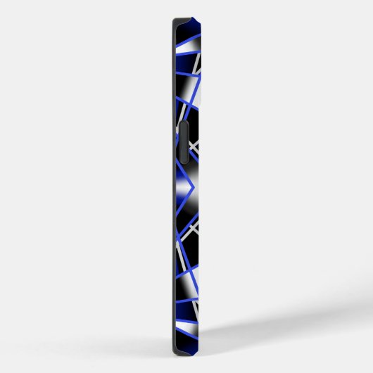 Blauer Gradient ausgefüllter mechanischer Zeichnen Case-Mate iPhone Hülle (Rückseite / Rechts)