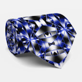 Blauer Gradient ausgefüllter mechanischer Zeichnen Krawatte (Gerollt)