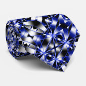 Blauer Gradient ausgefüllter mechanischer Zeichnen Krawatte (Gerollt)