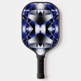Blauer Gradient ausgefüllter mechanischer Zeichnen Pickleball Schläger