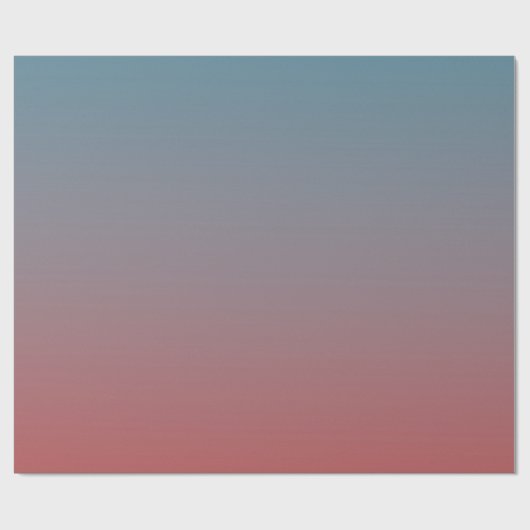 Blauer Gradient Geschenkpapier (Flach)