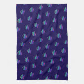 Blauer Gradient Kaffee Pause Geschirrtuch (Vertikal)