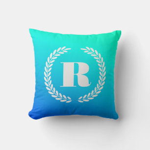 Blauer Gradient Kissen
