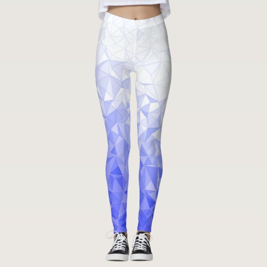 Blauer Gradient Leggings (Vorderseite)