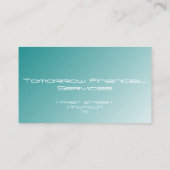 Blauer Gradient Visitenkarte (Rückseite)