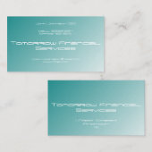 Blauer Gradient Visitenkarte (Vorne/Hinten)