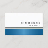 Blauer Gradientenrand modern beruflich Visitenkarte (Vorderseite)