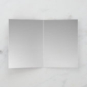 Blauer Graduierungsdeckel in Silber - Glückwunsch Karte (Innenseite)