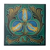 Blauer Granatapfel Rustikale Imitat - Majolica Fliese (Vorderseite)