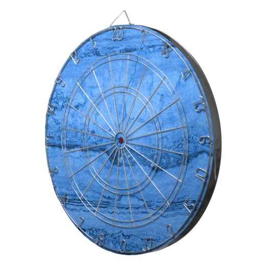 Blauer Granitmuster blauer Marmorfelsen Dartscheibe (Vorderseite rechts)