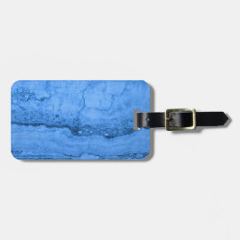Blauer Granitmuster blauer Marmorfelsen Gepäckanhänger