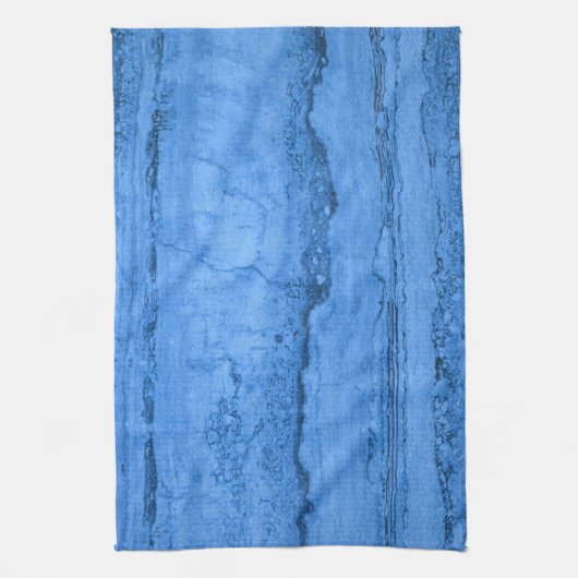 Blauer Granitmuster blauer Marmorfelsen Geschirrtuch (Vertikal)