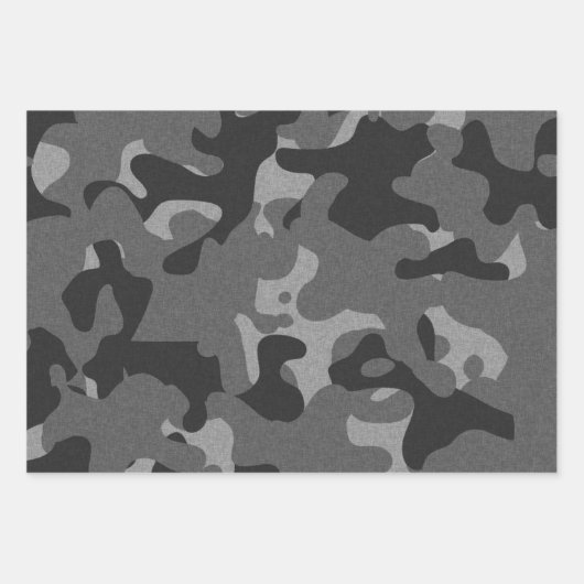 Blauer Grau Geschenkpapier Set (Vorderseite 2)