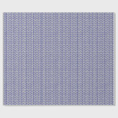 BLAUER GRAU STRICK Wrapping Paper Geschenkpapier (Flach)
