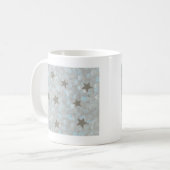 Blauer Graublasen und Silberstars Tasse (Vorderseite Links)