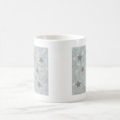 Blauer Graublasen und Silberstars Tasse (Mittel)