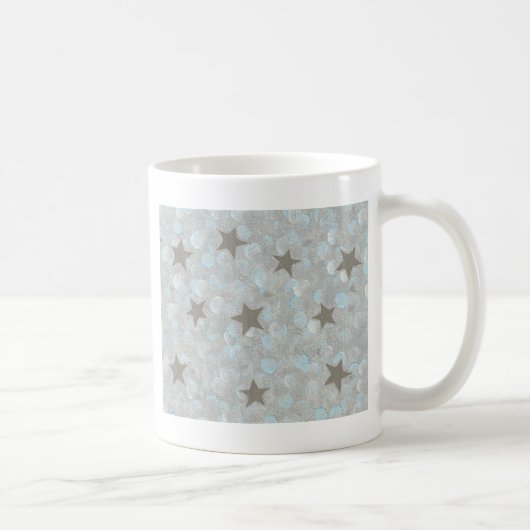 Blauer Graublasen und Silberstars Tasse (Rechts)