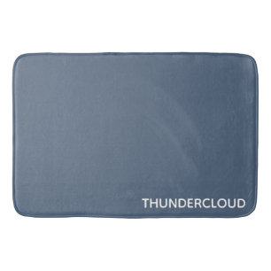 Blauer Graue Farbe von Thundercloud Badematte