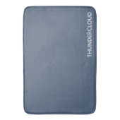 Blauer Graue Farbe von Thundercloud Badematte (Vorderseite Vertikal)