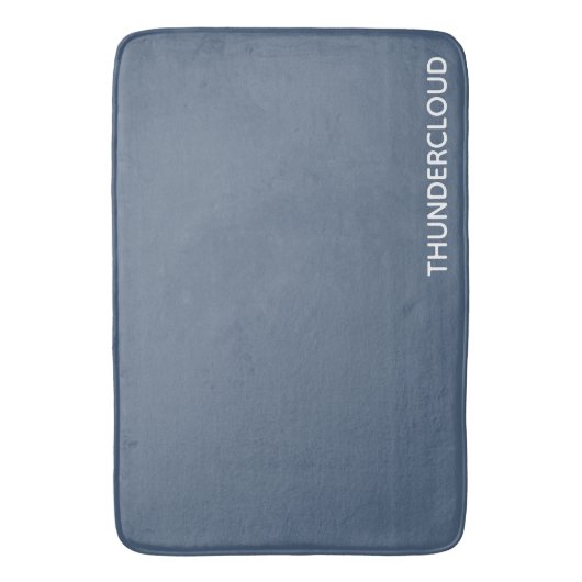 Blauer Graue Farbe von Thundercloud Badematte (Vorderseite Vertikal)