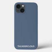Blauer Graue Farbe von Thundercloud Case-Mate iPhone Hülle (Rückseite)