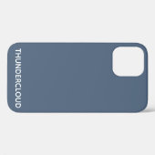 Blauer Graue Farbe von Thundercloud Case-Mate iPhone Hülle (Rückseite (Horizontal))