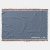 Blauer Graue Farbe von Thundercloud Decke (Vorderseite)
