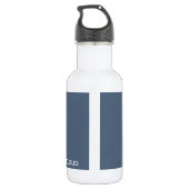 Blauer Graue Farbe von Thundercloud Edelstahlflasche (Rückseite)