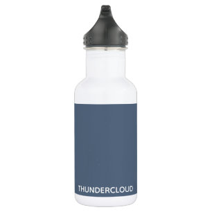 Blauer Graue Farbe von Thundercloud Edelstahlflasche