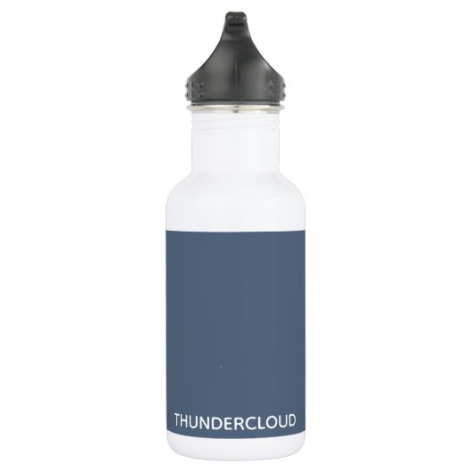 Blauer Graue Farbe von Thundercloud Edelstahlflasche (Rechts)