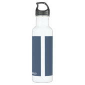 Blauer Graue Farbe von Thundercloud Edelstahlflasche (Rückseite)