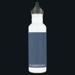 Blauer Graue Farbe von Thundercloud Edelstahlflasche<br><div class="desc">Blaugrau wie donnernde Wolken</div>