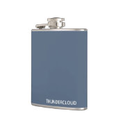 Blauer Graue Farbe von Thundercloud Flachmann (Links)