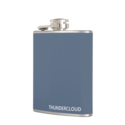 Blauer Graue Farbe von Thundercloud Flachmann (Links)