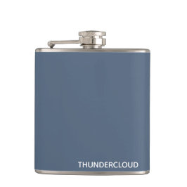 Blauer Graue Farbe von Thundercloud Flachmann