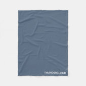 Blauer Graue Farbe von Thundercloud Fleecedecke (Vorderseite)