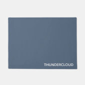 Blauer Graue Farbe von Thundercloud Fußmatte (Vorderseite)
