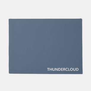 Blauer Graue Farbe von Thundercloud Fußmatte