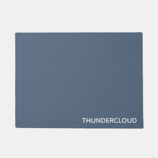 Blauer Graue Farbe von Thundercloud Fußmatte (Vorderseite)