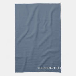 Blauer Graue Farbe von Thundercloud Geschirrtuch