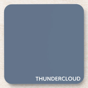 Blauer Graue Farbe von Thundercloud Getränkeuntersetzer