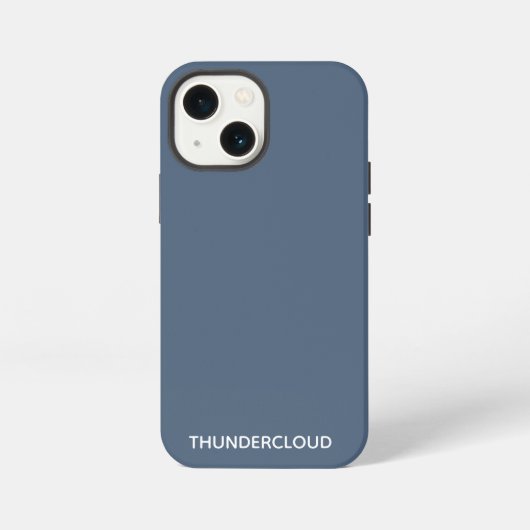 Blauer Graue Farbe von Thundercloud iPhone Hülle (Rückseite)