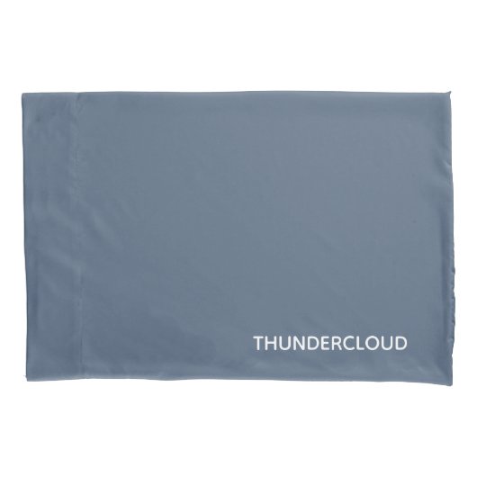 Blauer Graue Farbe von Thundercloud Kissenbezug (Vorderseite)