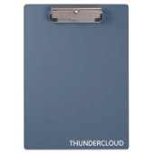 Blauer Graue Farbe von Thundercloud Klemmbrett (Vorderseite)